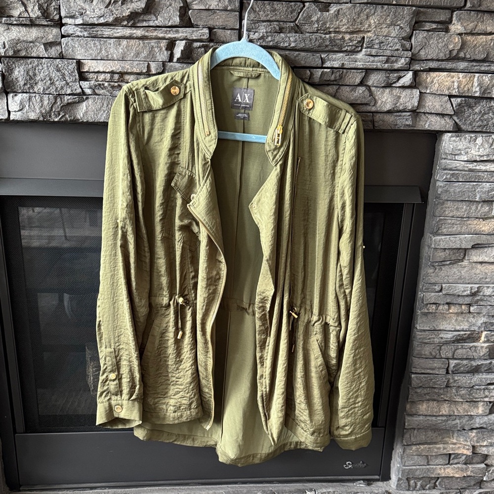 Armani Exchange Khaki Utility Jacket